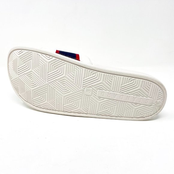 STNDRD Standard Los Angeles Monaco Tan Blue Red Mens Slide Sandals - Picture 5 of 5